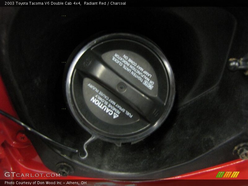 Radiant Red / Charcoal 2003 Toyota Tacoma V6 Double Cab 4x4