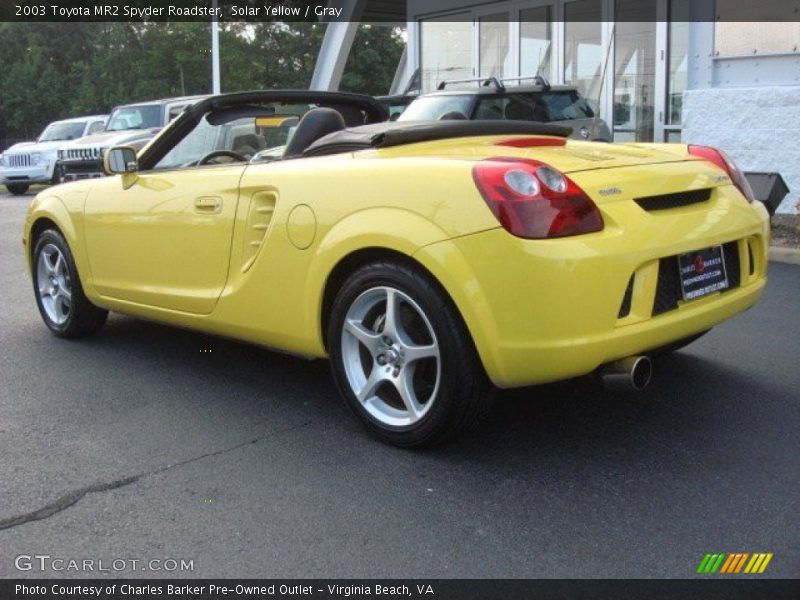 Solar Yellow / Gray 2003 Toyota MR2 Spyder Roadster