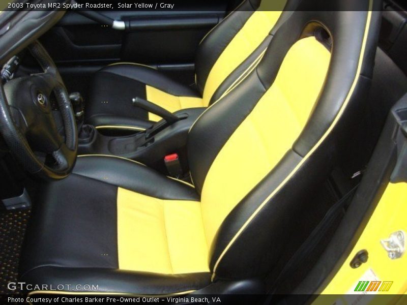  2003 MR2 Spyder Roadster Gray Interior