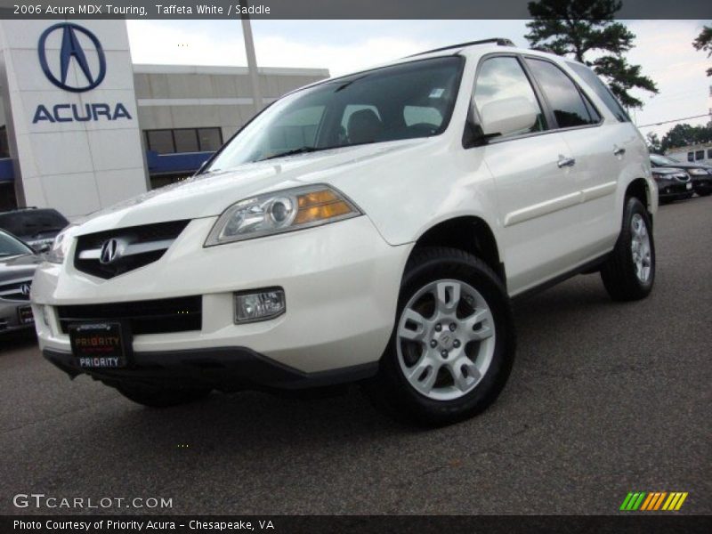 Taffeta White / Saddle 2006 Acura MDX Touring