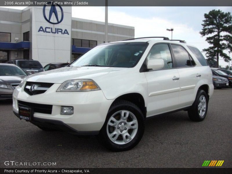Taffeta White / Saddle 2006 Acura MDX Touring