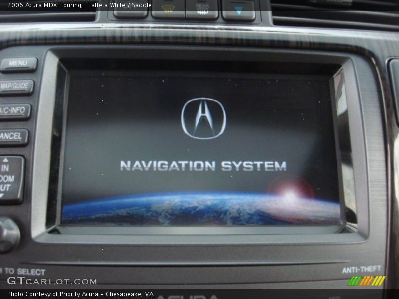 Taffeta White / Saddle 2006 Acura MDX Touring