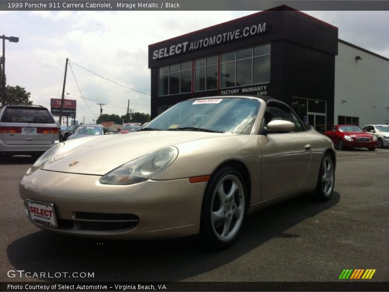 Mirage Metallic / Black 1999 Porsche 911 Carrera Cabriolet