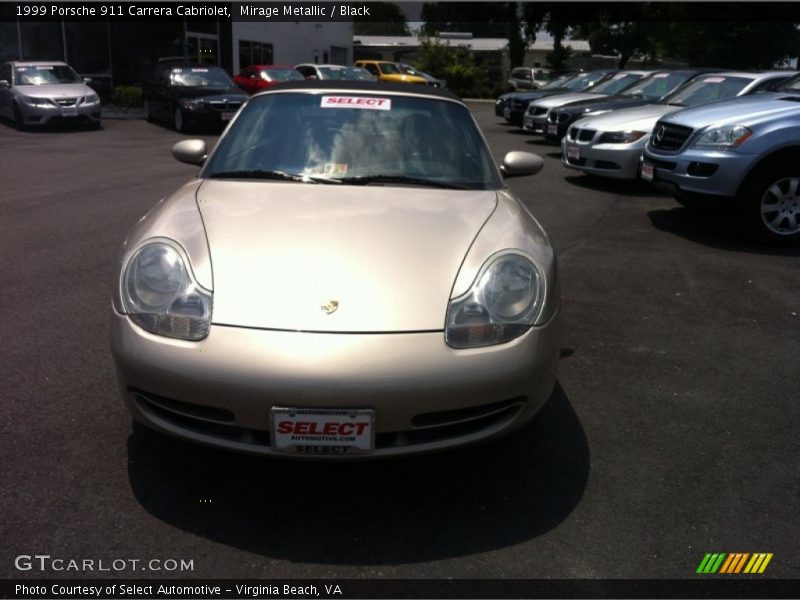 Mirage Metallic / Black 1999 Porsche 911 Carrera Cabriolet