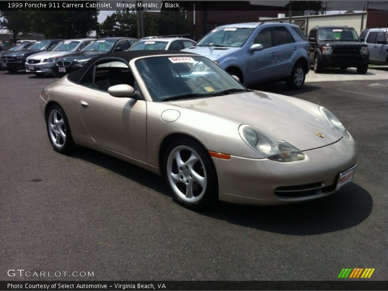 Mirage Metallic / Black 1999 Porsche 911 Carrera Cabriolet