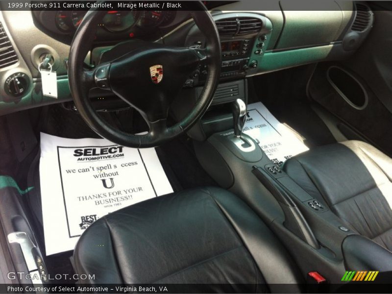 Mirage Metallic / Black 1999 Porsche 911 Carrera Cabriolet
