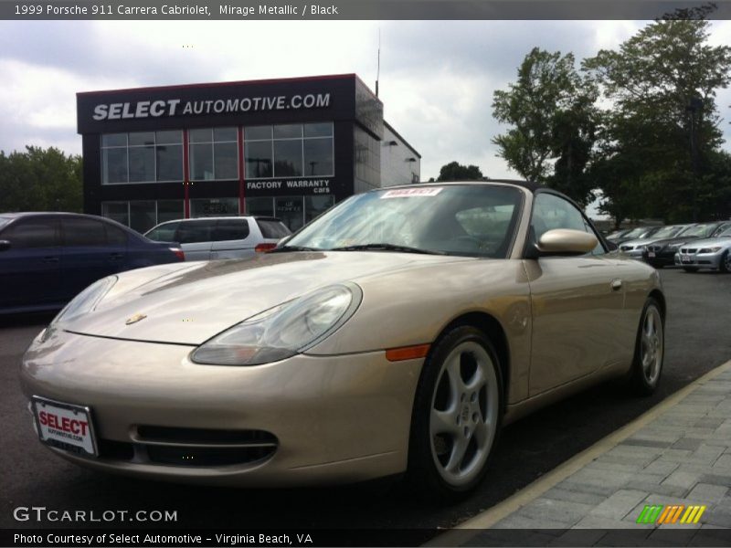 Mirage Metallic / Black 1999 Porsche 911 Carrera Cabriolet
