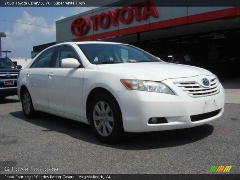 Super White / Ash 2008 Toyota Camry LE V6