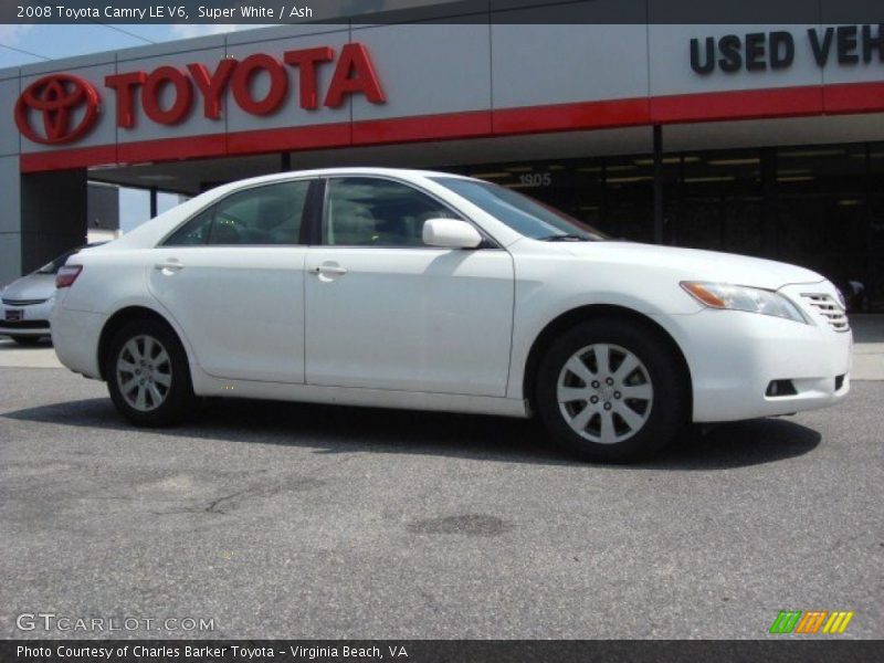 Super White / Ash 2008 Toyota Camry LE V6