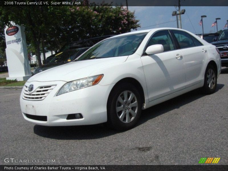 Super White / Ash 2008 Toyota Camry LE V6