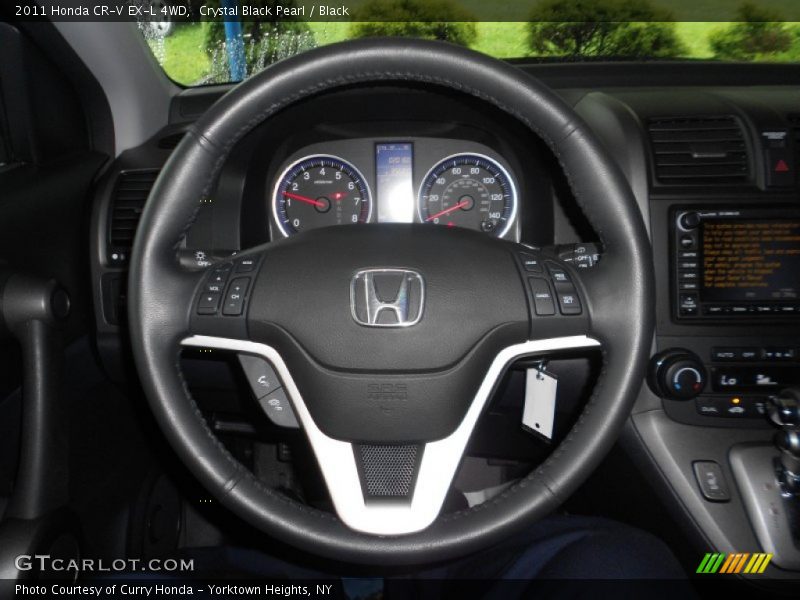 Crystal Black Pearl / Black 2011 Honda CR-V EX-L 4WD