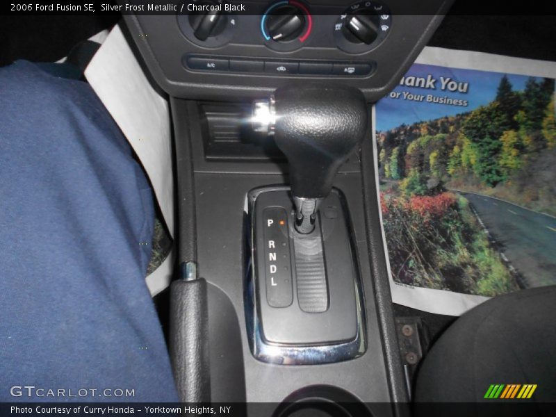 Silver Frost Metallic / Charcoal Black 2006 Ford Fusion SE