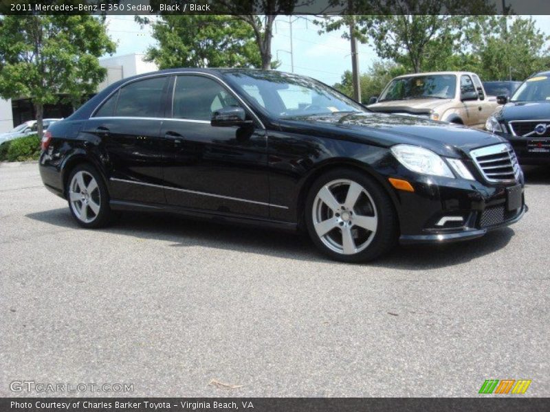 Black / Black 2011 Mercedes-Benz E 350 Sedan
