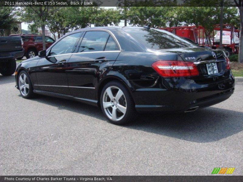 Black / Black 2011 Mercedes-Benz E 350 Sedan