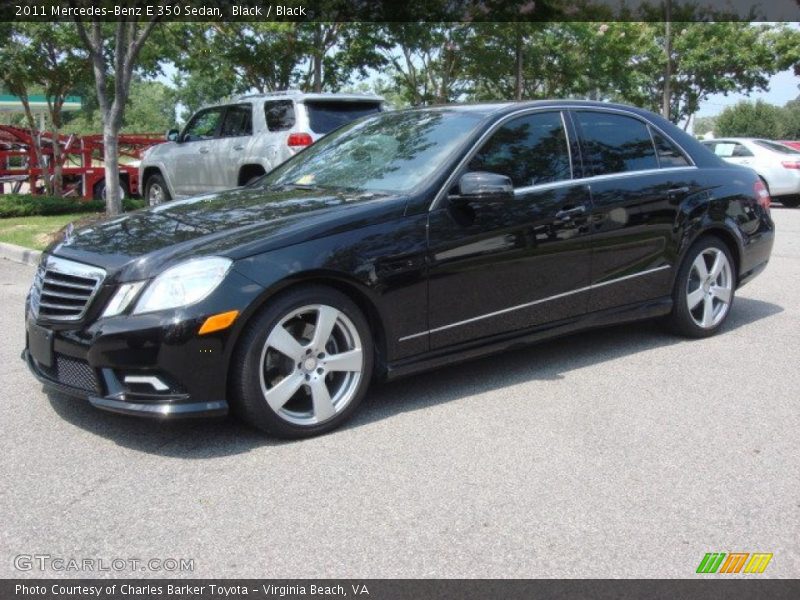 Black / Black 2011 Mercedes-Benz E 350 Sedan