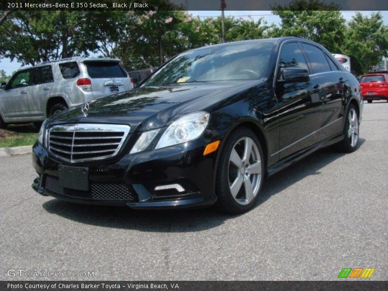 Black / Black 2011 Mercedes-Benz E 350 Sedan