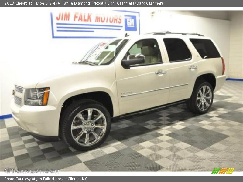 White Diamond Tricoat / Light Cashmere/Dark Cashmere 2013 Chevrolet Tahoe LTZ 4x4