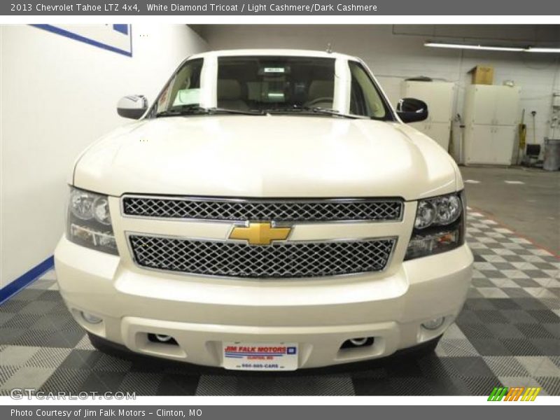 White Diamond Tricoat / Light Cashmere/Dark Cashmere 2013 Chevrolet Tahoe LTZ 4x4