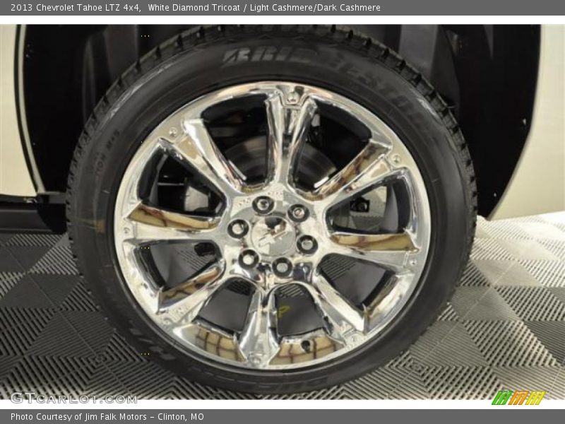 White Diamond Tricoat / Light Cashmere/Dark Cashmere 2013 Chevrolet Tahoe LTZ 4x4