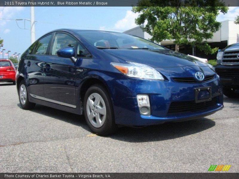 Blue Ribbon Metallic / Bisque 2011 Toyota Prius Hybrid IV