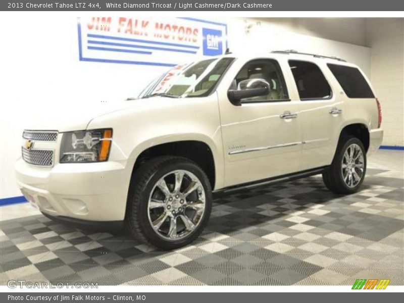 White Diamond Tricoat / Light Cashmere/Dark Cashmere 2013 Chevrolet Tahoe LTZ 4x4
