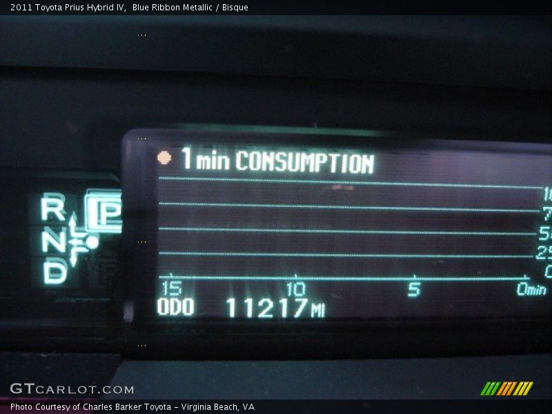 Blue Ribbon Metallic / Bisque 2011 Toyota Prius Hybrid IV