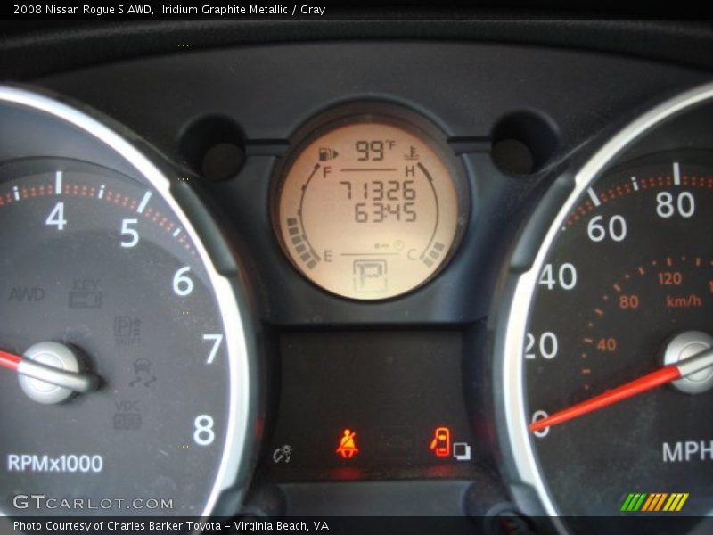 Iridium Graphite Metallic / Gray 2008 Nissan Rogue S AWD