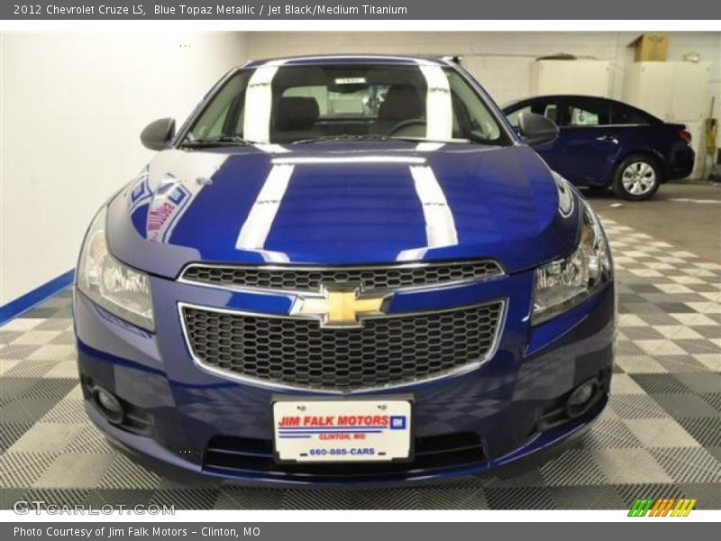 Blue Topaz Metallic / Jet Black/Medium Titanium 2012 Chevrolet Cruze LS