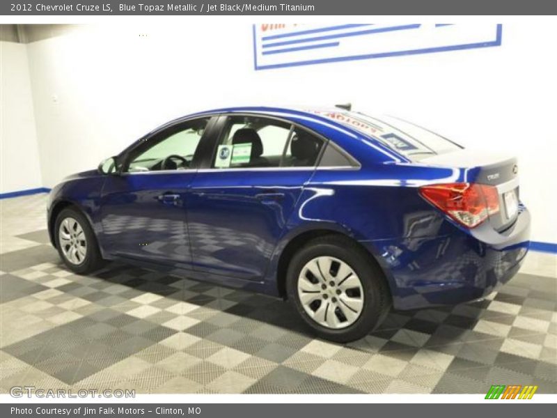 Blue Topaz Metallic / Jet Black/Medium Titanium 2012 Chevrolet Cruze LS