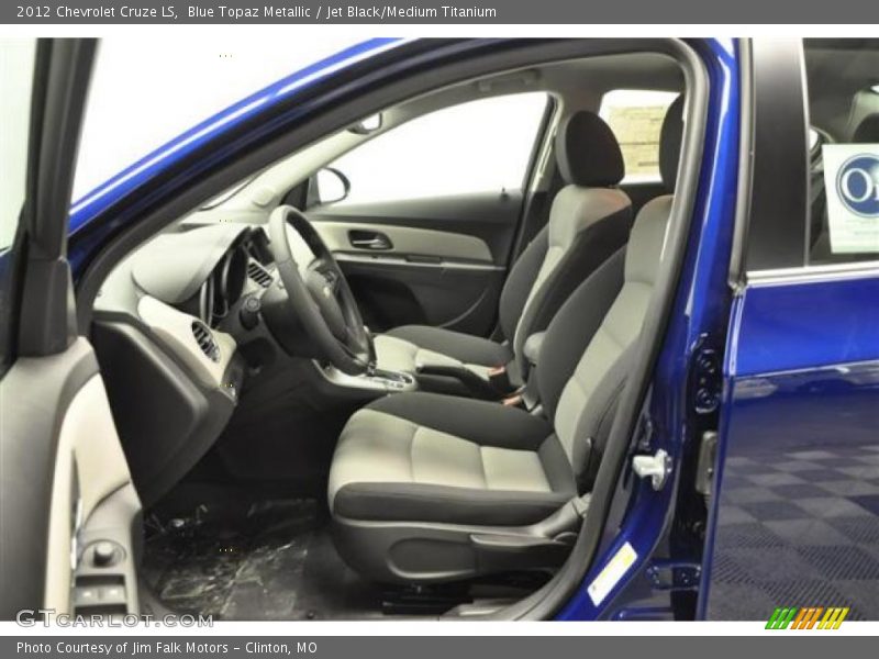 Blue Topaz Metallic / Jet Black/Medium Titanium 2012 Chevrolet Cruze LS