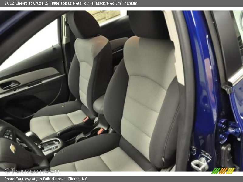 Blue Topaz Metallic / Jet Black/Medium Titanium 2012 Chevrolet Cruze LS