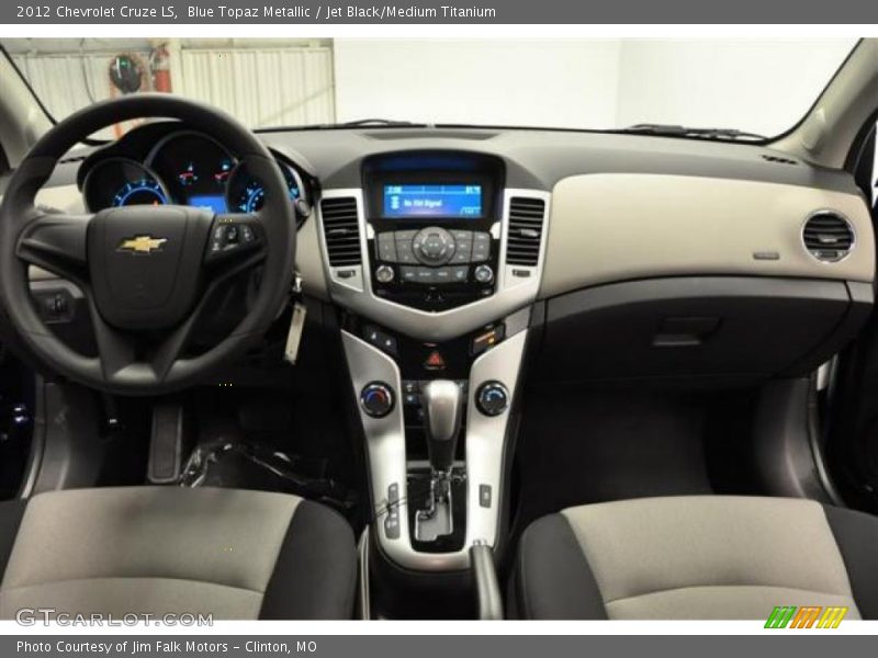Blue Topaz Metallic / Jet Black/Medium Titanium 2012 Chevrolet Cruze LS