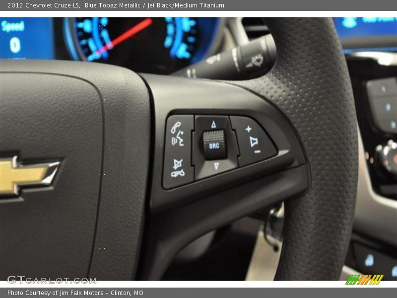 Blue Topaz Metallic / Jet Black/Medium Titanium 2012 Chevrolet Cruze LS