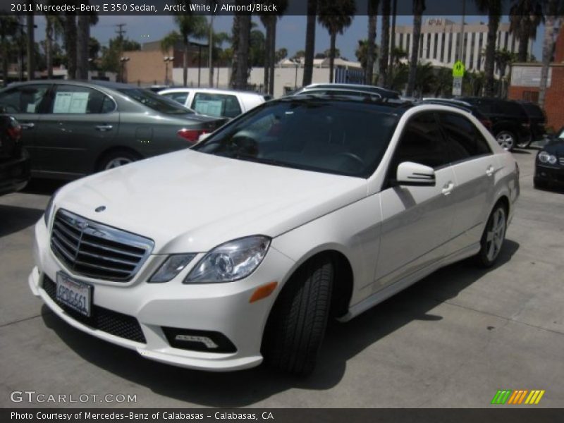 Arctic White / Almond/Black 2011 Mercedes-Benz E 350 Sedan