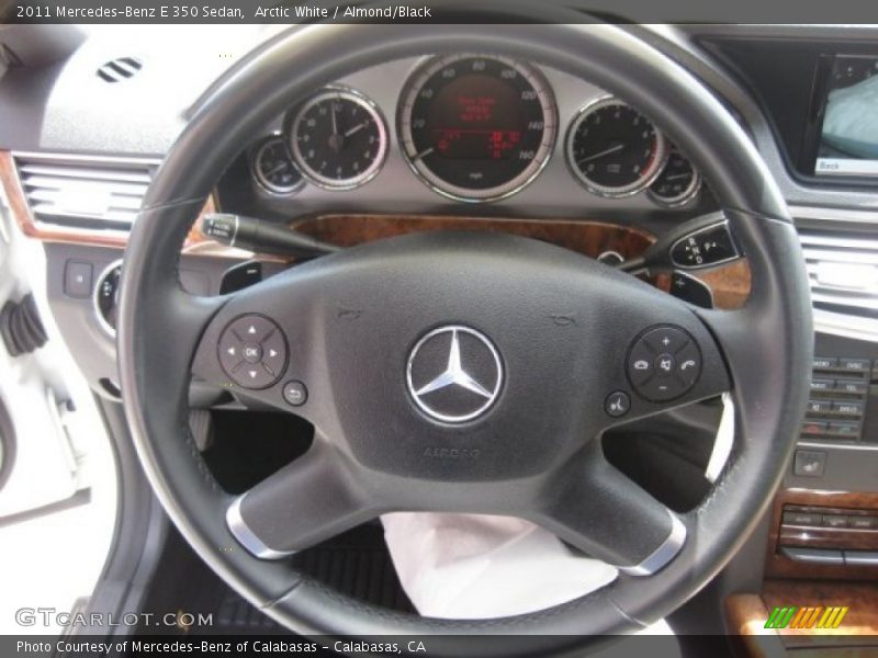 Arctic White / Almond/Black 2011 Mercedes-Benz E 350 Sedan
