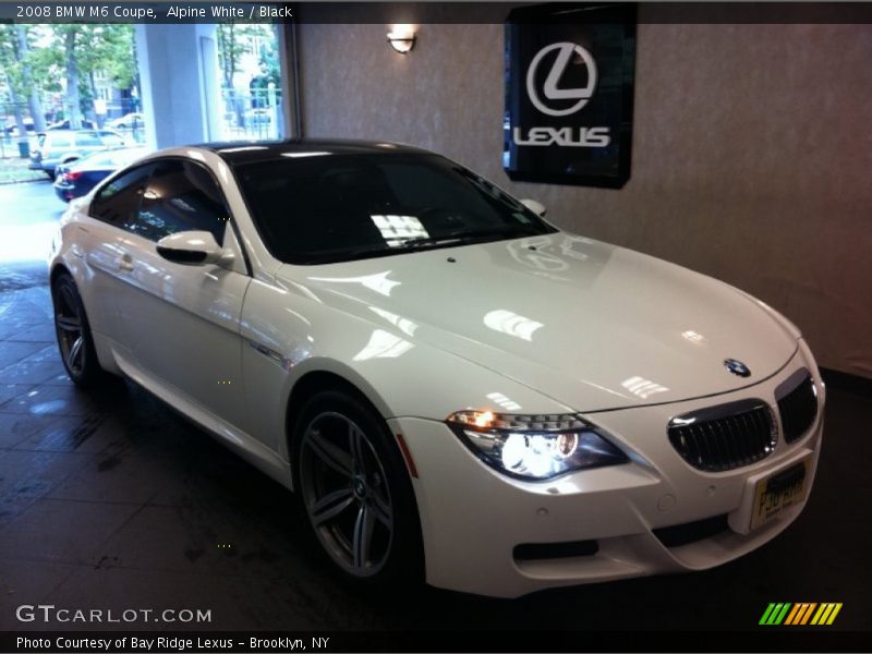 Alpine White / Black 2008 BMW M6 Coupe