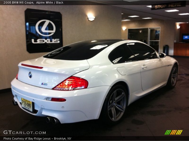 Alpine White / Black 2008 BMW M6 Coupe