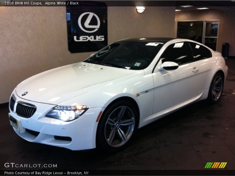 Alpine White / Black 2008 BMW M6 Coupe