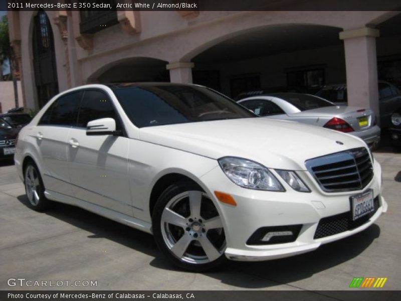 Arctic White / Almond/Black 2011 Mercedes-Benz E 350 Sedan