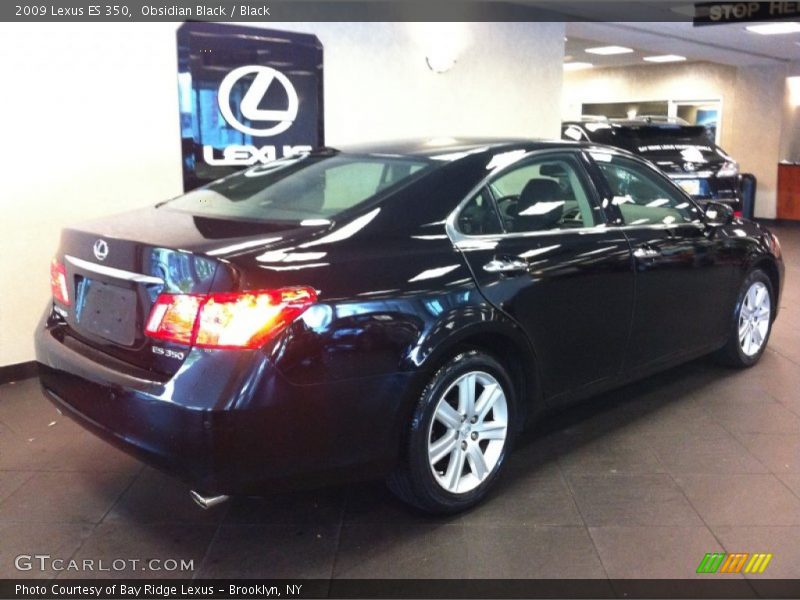 Obsidian Black / Black 2009 Lexus ES 350