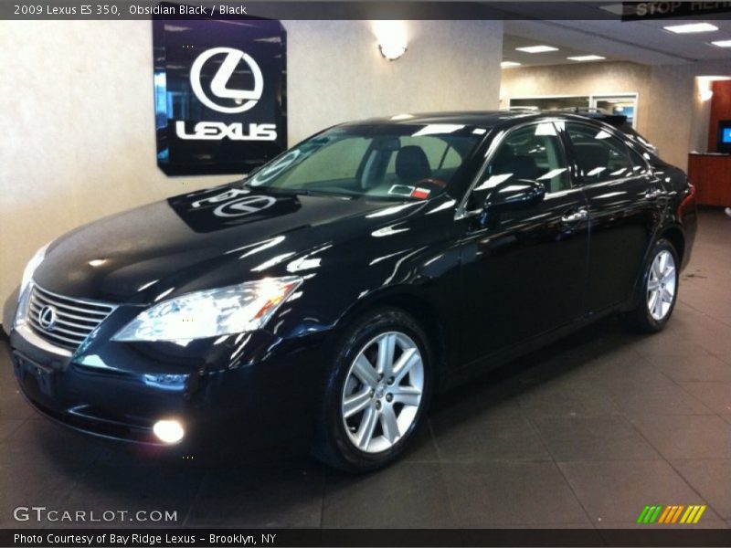 Obsidian Black / Black 2009 Lexus ES 350