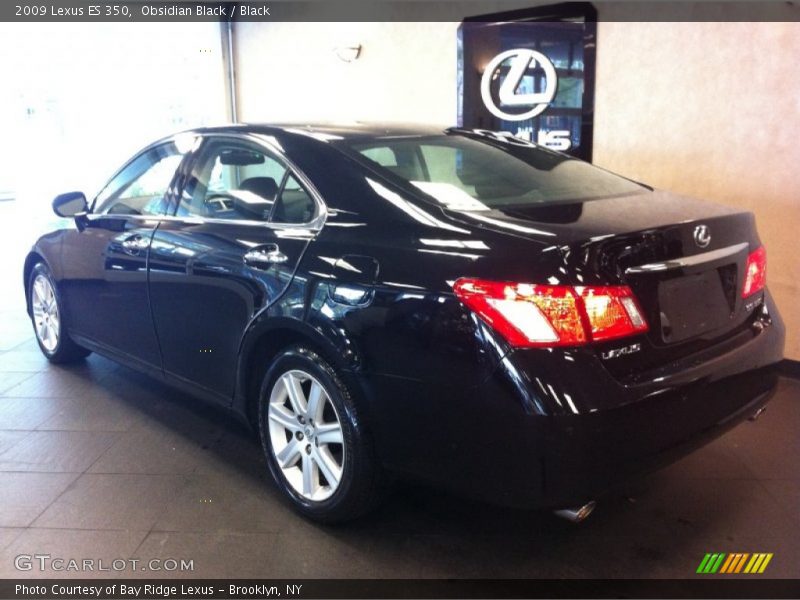 Obsidian Black / Black 2009 Lexus ES 350