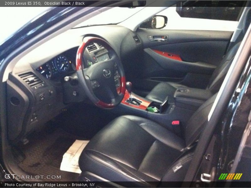 Obsidian Black / Black 2009 Lexus ES 350