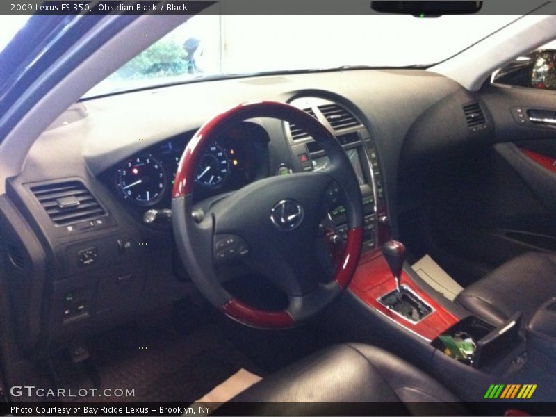 Obsidian Black / Black 2009 Lexus ES 350