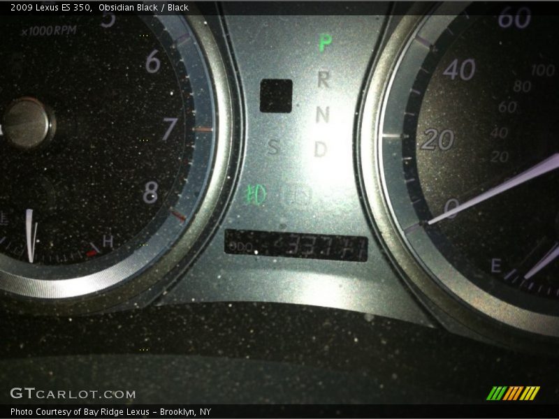 Obsidian Black / Black 2009 Lexus ES 350