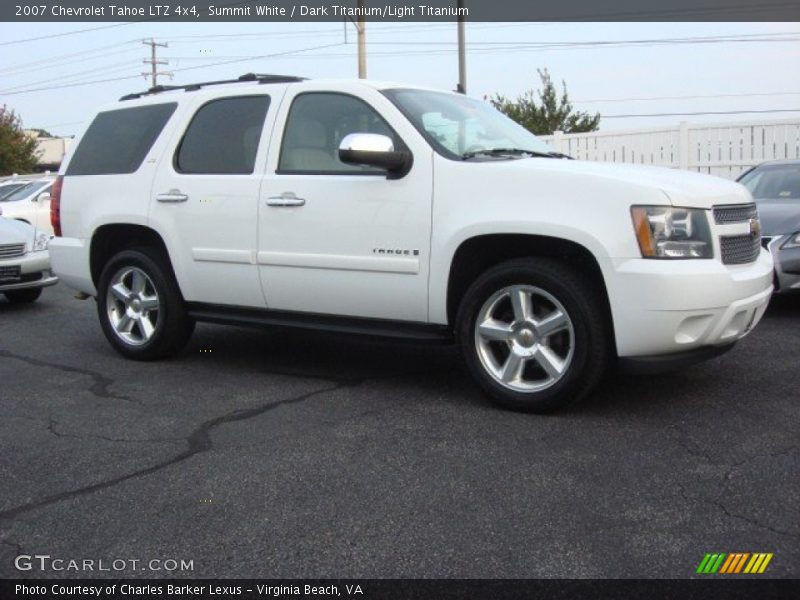 Summit White / Dark Titanium/Light Titanium 2007 Chevrolet Tahoe LTZ 4x4