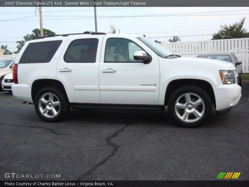 Summit White / Dark Titanium/Light Titanium 2007 Chevrolet Tahoe LTZ 4x4
