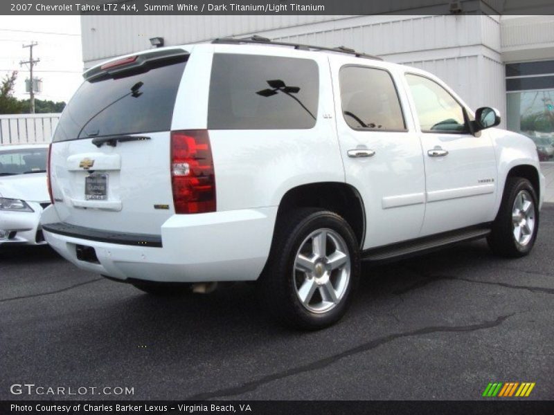 Summit White / Dark Titanium/Light Titanium 2007 Chevrolet Tahoe LTZ 4x4