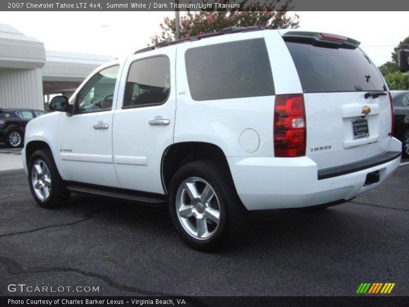 Summit White / Dark Titanium/Light Titanium 2007 Chevrolet Tahoe LTZ 4x4