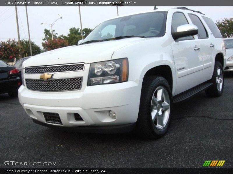 Summit White / Dark Titanium/Light Titanium 2007 Chevrolet Tahoe LTZ 4x4